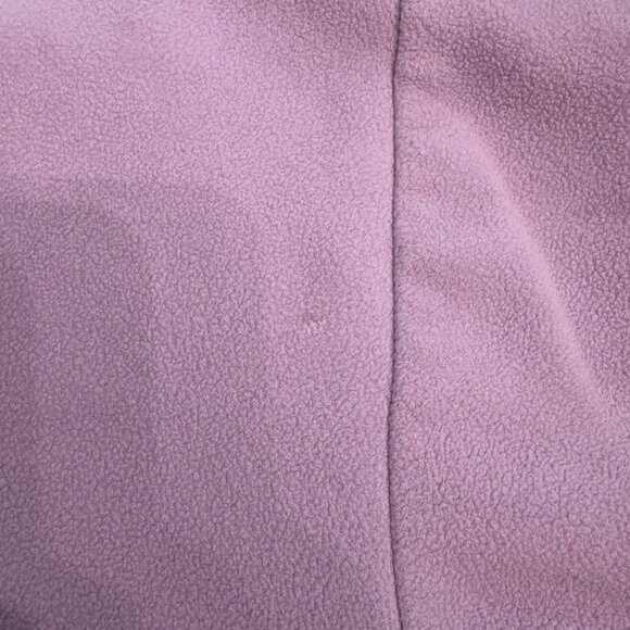 Lavender Fleece Quarter-Zip Pullover Sweatshirt W/ Kangaroo Pocket JuniorWomenL - Picture 12 of 12